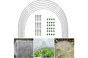 PW TOOLS Folientunnel Für Hochbeet | Pflanztunnel Bögen | Folientunnel Hochbeet | Nur Gewächshausrahmen | Robuster Und Stabiler Gartentunnel-Stützrahmen Für Gartenhöfe