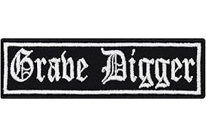 PATCH KING Grave Digger, Heavy Death Metal Biker Rocker Punk Parche