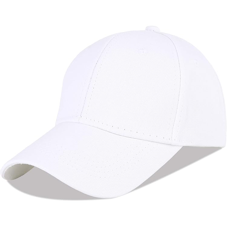 Lot De 5 Casquettes De Baseball Blanches En Coton - Personnalisables, Boucle Réglable, Pour DIY Et Activités Enfant