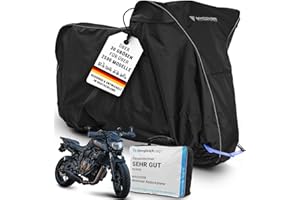 ‎MYCOVER MYCOVER handgefertigte Premium Motorrad Abdeckplane – 30 Größen für über 2500 Modelle – 100% passgenau, wasserdicht, Winterfest & extrem reißfest – Indoor & Outdoor - Größe M+ (L215xB95xH130)