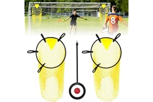 Mineup 2 Stück Fußballtor Zielnetz, 45×59cm Fussball Ziel, Fußballtor Zubehör Mit Verstellbaren Riemen, Top Fußballtorzubehör Mit Ziel, Top Bins Fussballtore Für Schießgenauigkeit Verbesserung