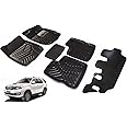 Auto Addict 3D Mats CAR Black Color for Toyota Fortuner Old (2008-2015)