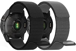 YASPARK Pasek do Fenix 7/Fenix 6/Fenix 5, 22 mm, nylonowy pasek zamienny do Fenix 5 Plus, Fenix 6 Pro, Huawei Watch GT3 46 mm, GT2 46 mm, GT 46 mm, GT3 Pro, GT2 Pro, Instinct, Galaxy Watch 3 45 mm, Forerunner