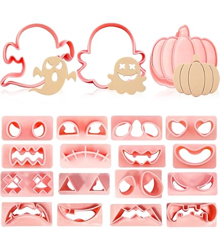 Emporte-pièces Halloween - Lot De 10 Formes 3D (citrouille, Chat, Fantôme...) - Pour Biscuits, Pâte à Modeler - 2