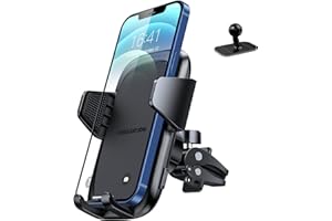 UNBREAKcable Car Phone Holder, Air Vent Car Phone Mount with 360 Degree Rotation compatible for iPhone 14 13 12 11 Pro Max XR XS Max X 8 7 6S 6 Plus SE 2022, Galaxy S22 S21 S20 S10 S9, LG, Oneplus