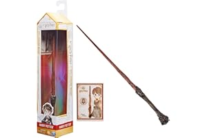 WIZARDING WORLD - VARITA HARRY POTTER DELUXE DE 30 CM CON TARJETA DE HECHIZO - 6062056 - Harry Potter Regalos - Juguetes Niños 6 Años + - Regalo Niño 6 Años +