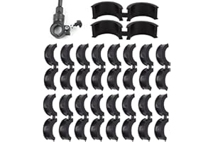 NICENEEDED 16 Pieza Adaptador de Junta de Goma para Manillar de Bicicleta, Adaptadores Espaciadores de Calzas de Vástago de Manillar Antivibración Y Antideslizantes