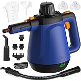 Nettoyeur Vapeur Portable, 110℃ Nettoyeur Vapeur à Main pour un Nettoyage Efficace, Polyvalent Vaporetto avec 10 Accessoires 