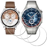 iDaPro Screen Protector for Huawei Watch GT 5/5 Pro/6/6 Pro 46mm | Set of 4 + ABS case. 9H Hardness, Anti-Scratch, Anti-Bubbl