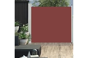 Goliraya Patio Retractable Side Awning, Outdoor Privacy Screen for Balcony, Terrace and Garden, Sunshade Screen Panel, Sun and Wind 170x300 cm Brown