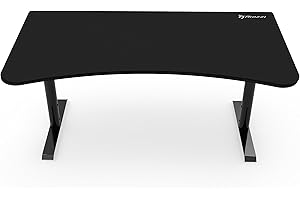 Arozzi Arena Gaming Desk, métal, 160 x 80 x 80 cm - Pure Black [Importation Anglaise]
