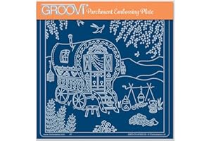 Clarity Stamps Linda Williams' Romany Caravan A5 Square Groovi Plate