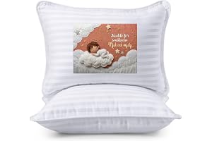 Utopia Bedding Småbarnskudde (2 paket), 40 x 60 cm Bomullsblandning, Småbarnbarnskudde för resor, Andningsbar kudde (Vit) (Av