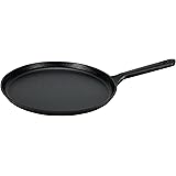 Amazon Basics - Rotonda Piastra tonda in ghisa pretrattata, da 26,67 cm, Nero