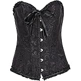 EFOFEI Corsetto da donna da cortile, corsetto regolabile con lacci stampati, sexy, cintura