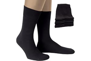 ALL ABOUT SOCKS Calze Uomo e Donna neri (10 paia) - Calze da Uomo per lavoro e tempo libero - Calze di cotone - Made in Europe - OEKO-TEX 100