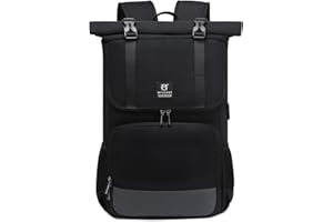 Myhozee Plecak męski i damski, wodoszczelny, na laptopa o przekątnej ekranu 15,6", duży plecak podróżny, plecak na co dzień, plecak turystyczny z przyłączem USB do ładowania, do pracy, podróży