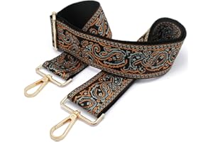 KOCRIS CASA Tracolla Per Borsa Tessuto Donna Colorate Cinghia 5cm Larga Tracolla Ricambio Catena Crossbody Regolabile Cintura Cinghie Spalla Ampia Accessori Gold E04