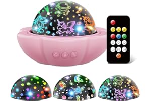 DQMOON Unicorn Gifts for Girls, 3 in 1 Star Projector Night Light for Kids Toys for 2-9 Year Old Girl Gifts Sensory Toys for Babies, Party Decor Birthday Gifts for Girls Xmas Stocking Fillers for Kids
