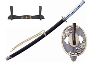 57 SPECIAL REPLICAS Spada Katana, Katana Vera Samurai Katana Acciaio con fodero per decorazione per collezionisti o come regalo Plus Espositore