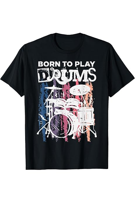 Maglietta Uomo Batterista Vitruviano - Design Vintage Per Appassionati Di Musica Rock - Foto 4