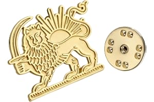 Persien-Iran-flagga storpack gammal persisk iransk lejonsol och krona reversbrosch traditionella smycken, klädtillbehör, presenter