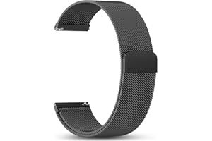 Mastten Metall Armbänder für Garmin Venu 3 2 Armband - Amazfit Balance Armband - Garmin Vivoactive 4/Forerunner 255 265 Band, Uhrenarmband 22mm für Edelstahl Magnetarmband Damen Herren, Schwarz