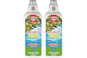 ANTIKA OFFICINA BOTANIKA Algantis Olivo, fisioattivatore della fioritura e rinverdente per olivi e piante mediterranee a base di alghe brune e boro, offerta composta da n. 2 confezioni da 1 kg