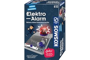 Kosmos 617349 Elektro-Alarm,Sichere Geheimverstecke,Elektro-Bausatz für Alarmanlage, Blinkendes Warnlicht, Sirene,Experimentierkasten für Kinder ab 8 Jahre, mehrsprachig.