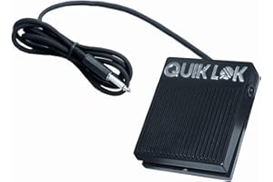 QUIK-LOK QUIK LOK - PS20 Pédale avec Interrupteur ON/OFF, Pédale de Contrôle avec Interrupteur On/Off, Longueur du Câble 2 m, Dimensions 9 x 8 x 3 cm, Couleur Noir