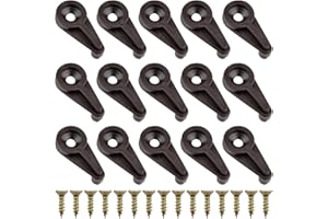Morobor 50PCS Glass Retainer Clips Kit, 4mm Glass Clip Glass Cabinet Clips with Screws for Fixing Glass Cabinet Doors (Brown with Gold Screw)