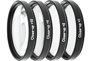 ayex Close up Makro Linsen Set 46mm - 4 teilig (+1, +2, +4, +10)