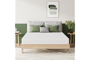 Novilla Materasso 90x190, Materasso Singolo in Schiuma a Onde in Fibra di Bambù a 7 Zone, Assorbente e Traspirante Supporto Perfetto，Altezza 16cm