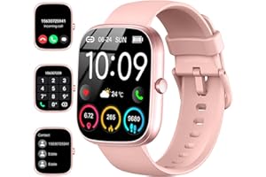 UAUE Smart Watch for Men Women Answer/Make Calls, 1.91" Fitness Watch with Heart Rate Sleep Monitor, Step Counter Fitness Tracker, 110+ Sports Activity Trackers IP68 Waterproof Smartwatches for Android IOS