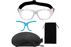 SAWUTPV Gafas de Fútbol Baloncesto de Deportivas al Aire Libre para Hombre Mujer con Tamaño Ajustable