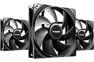 be quiet! Pure Wings 3 Ventilateur PWM 120 mm, 3 ventilateurs inclus, haute vitesse maximale, faible vitesse minimale, cadre de ventilateur optimisé, haute pression d'air, fonctionnement très