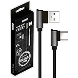 V-TAC Cavo USB-C a USB A connettori Angolo 90 Gradi - 1 Metro - Cavo Type-C per Smartphone, Computer, Tablet – Ricarica Rapid