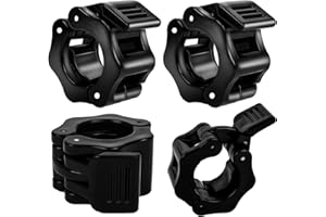 LULUDA 4 szt. zaciski do sztangi obroże olimpijskie klipsy barowe 2,5 cm klipsy do sztangi szybkie zwalnianie profesjonalne olimpijskie obroże blokujące sztangę do fitnessu podnoszenia ciężarów treningu