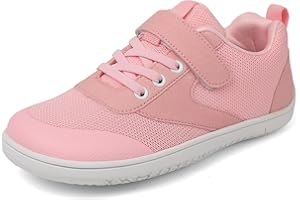 LYKDKAS Boys Wide Barefoot Shoes Girls Minimalist Walking Shoes Kids Trail Running Shoes Sneaker