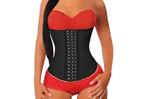 YIANNA Gorset damski wyszczuplający brzuch, mocno formujący, lateksowy, gorset do modelowania talii, gorset modelujący talię