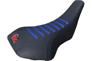 QK RACING Seat Cover - Compatible Fit for Suzuki LTZ 400 Z400 2003-2008 (Blue Top/Black Side), Durable ATV Seat Protector