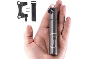 GIYO Bomba de neumático de Bicicleta pequeña Schrader y válvula Presta para MTB 80 PSI Barril telescópico Todo Metal CNC portátil Mini Bomba de Bicicleta Cerradura de válvula Segura para un fácil