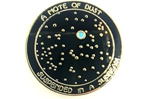 SNS COMPONENTS Badge à épingle Carl Sagan A Mote Of Dust Suspended In A Sunbeam Space Cosmos NASA en métal émaillé, Métal