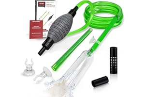 boxtech Aquarium Reiniger, Aquarium Wasserwechsel, Aquarium-Reinigung Sand Filter Fisch Tank Kiesfilter Einstellbare Durchflussregelung für Wasserwechsel