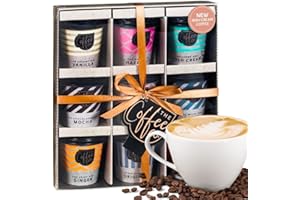 BAYTRADE 9x Flavoured Instant Coffee Gift Set | Christmas Coffee Gifts for Men Women | Xmas presents for Women Men Adults | Birthday presents for Women | House warming |Lovers Set Couples Hamper Selection(2)