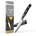 nuovva Sharp Small Paring Knife – Professional Utility Knife – 3.5 inch German High Carbon Stainless Steel – Kitchen Vegetable Knife