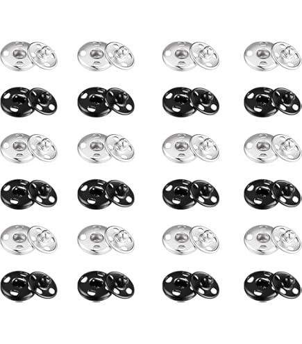 Réparation Vêtements Boutons En Métal Doré Bombés - Lot De 50 - 5 Tailles (11.5 à 20mm) - Alliage - Pour Couture DIY Diy Vêtements Décoration