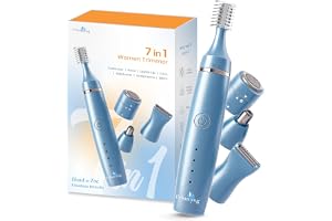 Urban Yog 7-in-1 Trimmer for Women All in One | 100 Minutes Runtime | Full Body Grooming for Eyebrows, Upper Lips, Nose, Arms, Legs, Underarms & Bikini | Trimmer Women for Private Part | Waterproof & Gentle