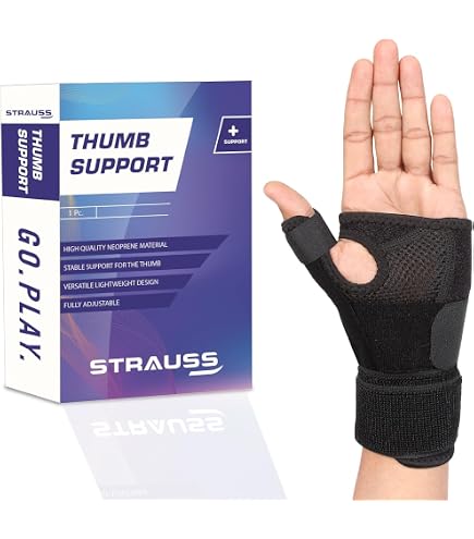 Bort Wrist & Thumb Splint – Removable Support For Carpal Tunnel, Fractures, And Pain (Blue, Large, Left) - View #2