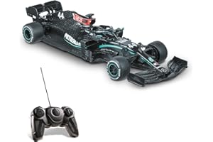 Mondo Motors - F1W11 Mercedes AMG Petronas - Voiture radiocommandée Lewis Hamilton à l'échelle 1:18, Auto Formule 1, 2,4 GHz - Noir - 63706 Enfants unisexe